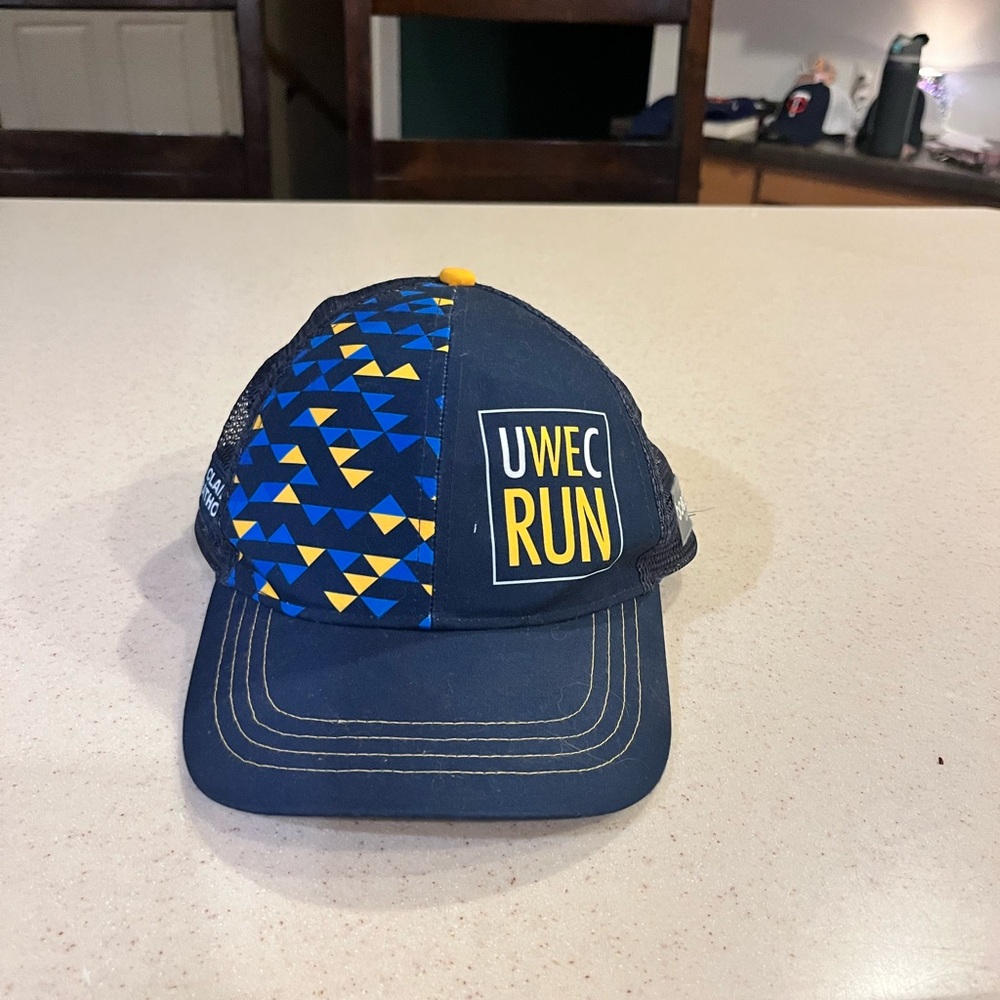 UWEC RUN Blue and Yellow Women's Hat